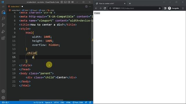 How to Center a DIV in CSS | ProgrammingTT смотреть онлайн
