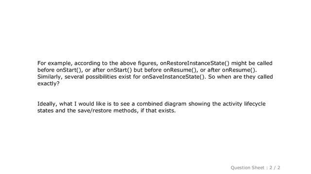 Android : When exactly are onSaveInstanceState() and onRestoreInstanceState() called? смотреть онлайн