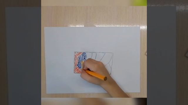 Рисуем ковёр узорами. Рисуем фломастерами. Как нарисовать коврик. смотреть онлайн