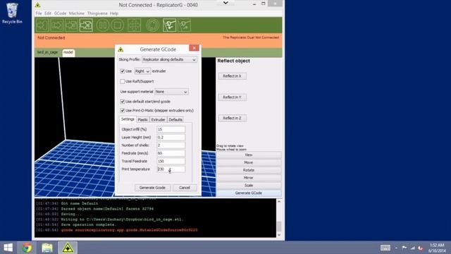 Getting Started with the FlashForge Creator X: Replicator G on Windows (3D Universe) смотреть онлайн