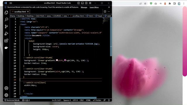 Customize your scrollbar with CSS смотреть онлайн