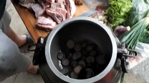 Подготовка АФГАНСКОГО КАЗАНА (первый обжиг) к работе и сразу за бомбили думляму в нём!!!