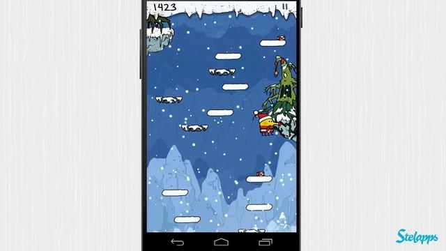Doodle Jump Christmas Special [Android] Video review by Stelapps смотреть онлайн
