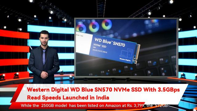Western Digital WD Blue SN570 NVMe SSD With 3.5GBps Read Speeds Launched in India смотреть онлайн