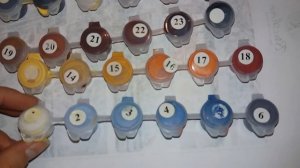 Рисую картину по номерам