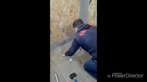 Укладка плитки на пол в каркасной бане