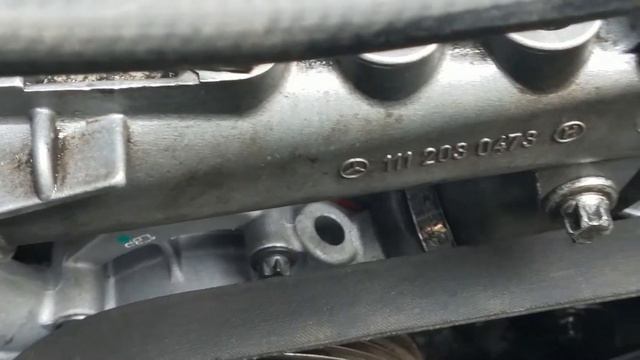C200 Kompressor (W203 / M111) Devirdaim Pompası Değişimi - WATER PUMP CHANGE