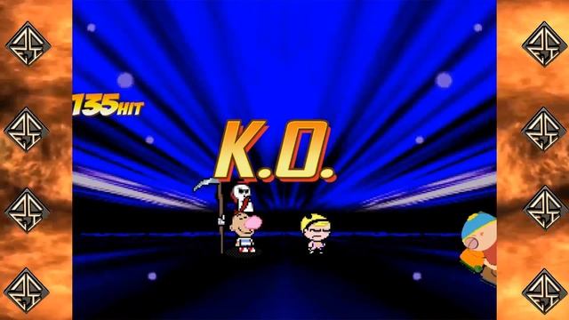 Grim, Billy, & Mandy (Cartoon Network) vs South Park - Ultimate Mugen Fight 2016 смотреть онлайн