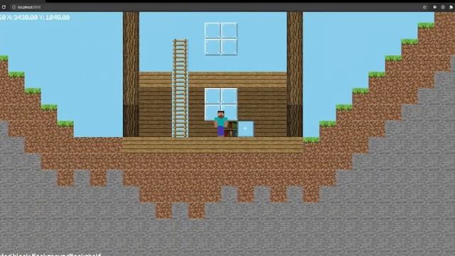 Minecraft 2D Javascript Canvas Game смотреть онлайн