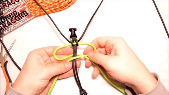 Make the Jagged Ladder Paracord Survival Bracelet with Buckle - BoredParacord смотреть онлайн