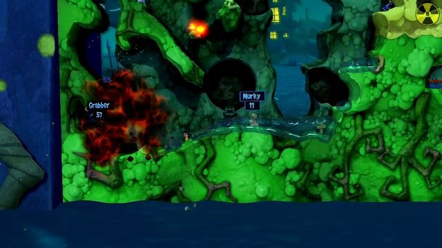 Worms Revolution: Mission 13 - Compost Creep (Campaign Walkthrough) смотреть онлайн