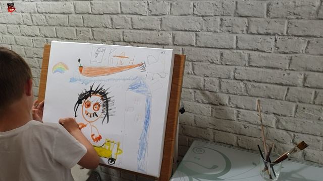 Челлендж. Рисуем картину тем, что выберем