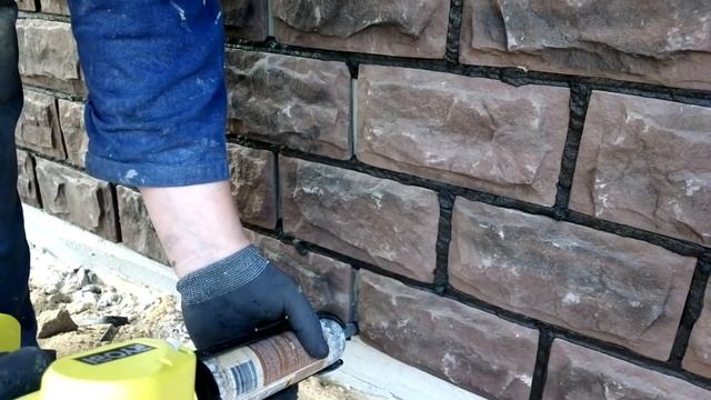 Расшивка швов искусственного камня Часть 1 смотреть онлайн