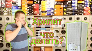 хрипит звук , ремонт компьютерных колонок