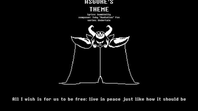 ⌈Original Lyrics⌋ Asgore's Theme ⌈Undertale ⌋