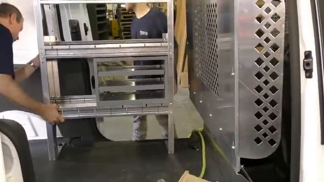 American Van Equipment - 2016 Ford Transit Connect Partition and Shelving Installation смотреть онлайн