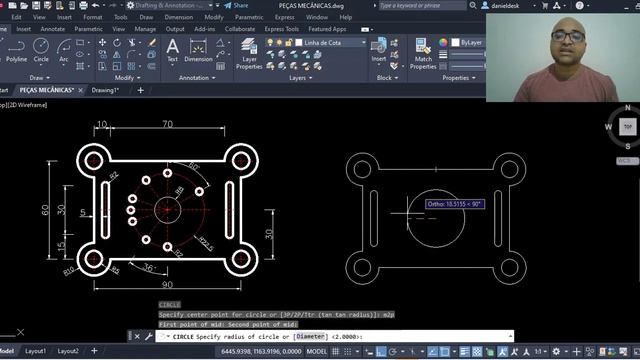 50 Exercícios de AutoCAD para Iniciantes - 10/50 [AutoCAD do zero] смотреть онлайн