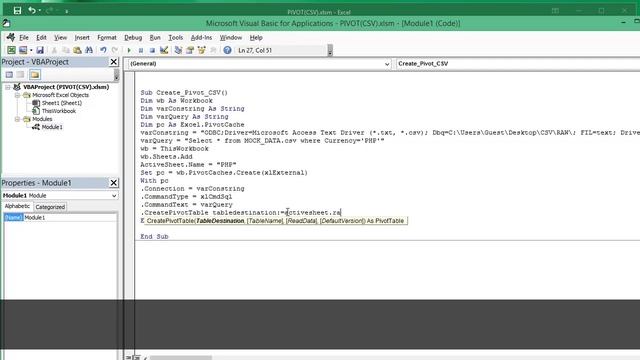 [Tagalog][Eng Sub] How to Create Multiple Pivot Tables Programmatically from CSV FIle. смотреть онлайн