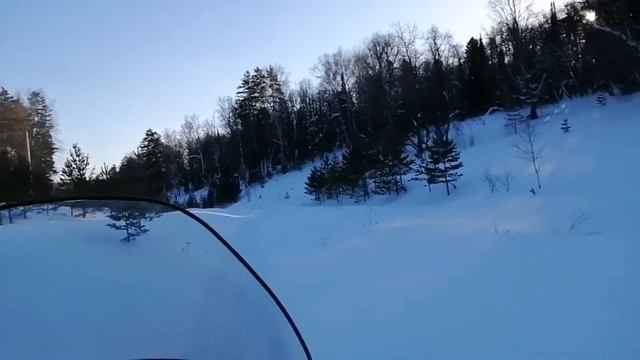 Покатушки на снегоходе Тайга Варяг 550 v смотреть онлайн