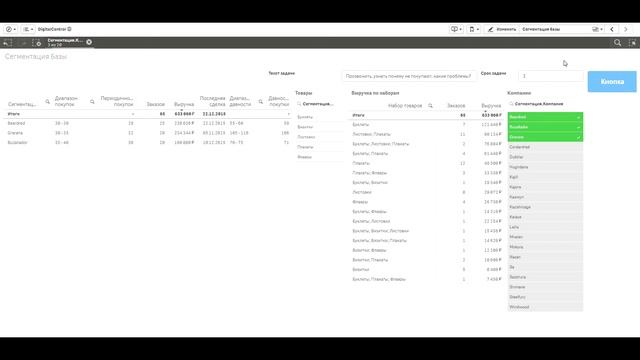 Сегментация клиентской базы, выявление потенциала допродаж. BigBrotherForSales смотреть онлайн