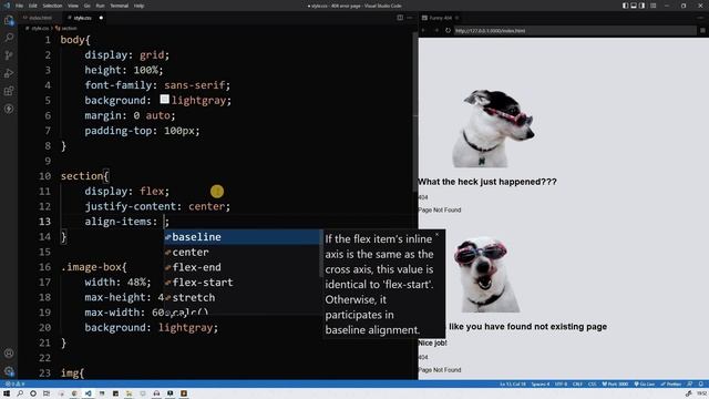 Create Funny 404 Page | HTML & CSS Tutorial смотреть онлайн