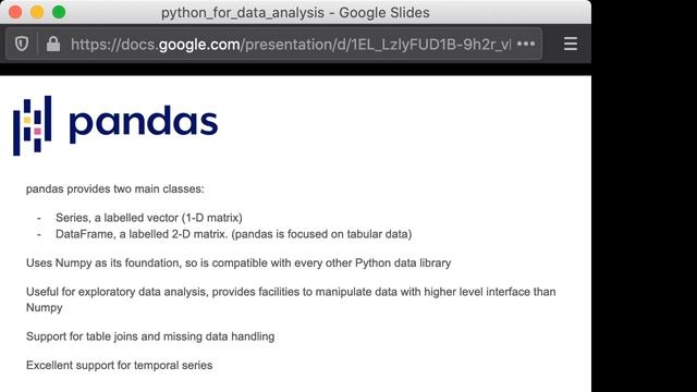 Herramientas de análisis de datos en Python смотреть онлайн