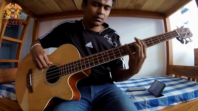 Queen - Crazy Little Thing Called Love (Bass Cover) By Chami's Arts смотреть онлайн