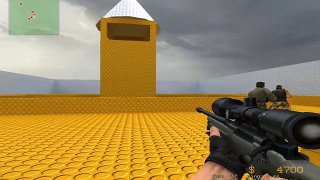Играю в CS Source v34 c ботами смотреть онлайн
