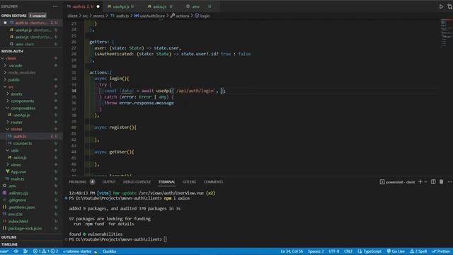 MEVN Stack User Authentication - Part 2 смотреть онлайн