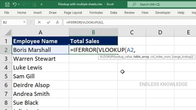 How to use Vlookup across Multiple Sheets in Excel in Tamil смотреть онлайн