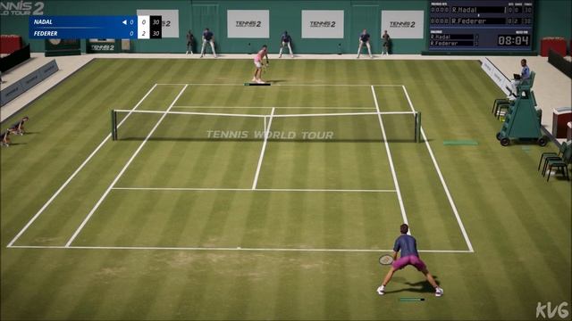 Tennis World Tour 2 - Rafael Nadal vs Roger Federer - Gameplay (PC HD) [1080p60FPS] смотреть онлайн