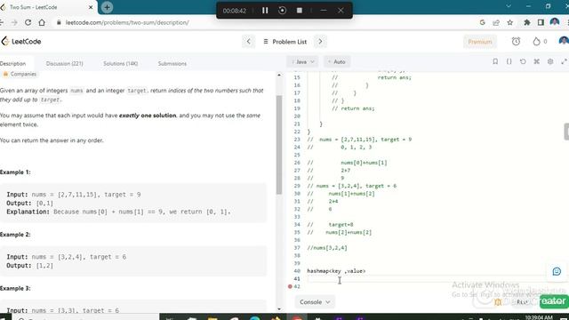 Leetcode Two Sum Problem Explained-Java смотреть онлайн