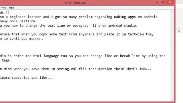 Android Studio: Change the text line or arranging paragraph in text view. смотреть онлайн