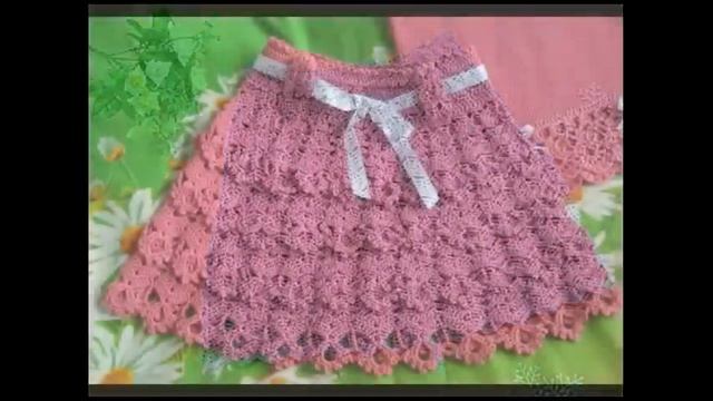 вязание крючком юбка для девочки