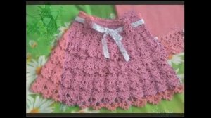 вязание крючком юбка для девочки