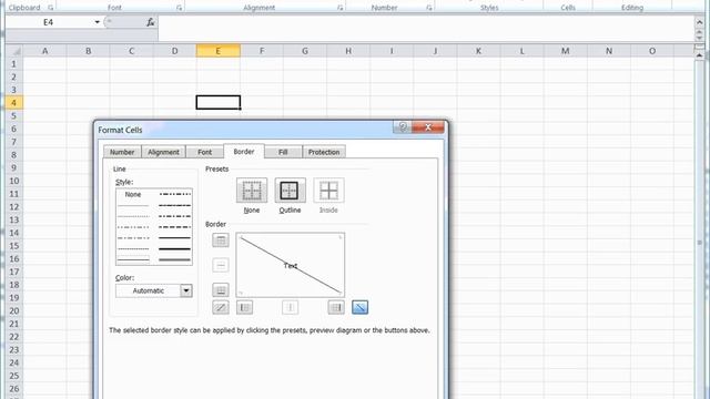Excel Text above and below the diagonal line смотреть онлайн