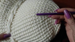 Эффектная, осенняя шляпка крючком. Подробное видео для начинающих.