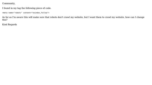Wordpress: Not sure if to keep this or not (noindex question) смотреть онлайн