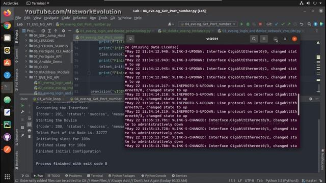 EVE-NG API Automation using Python :Part5:Send initial Cnfiguration to Serial Console of the Device смотреть онлайн