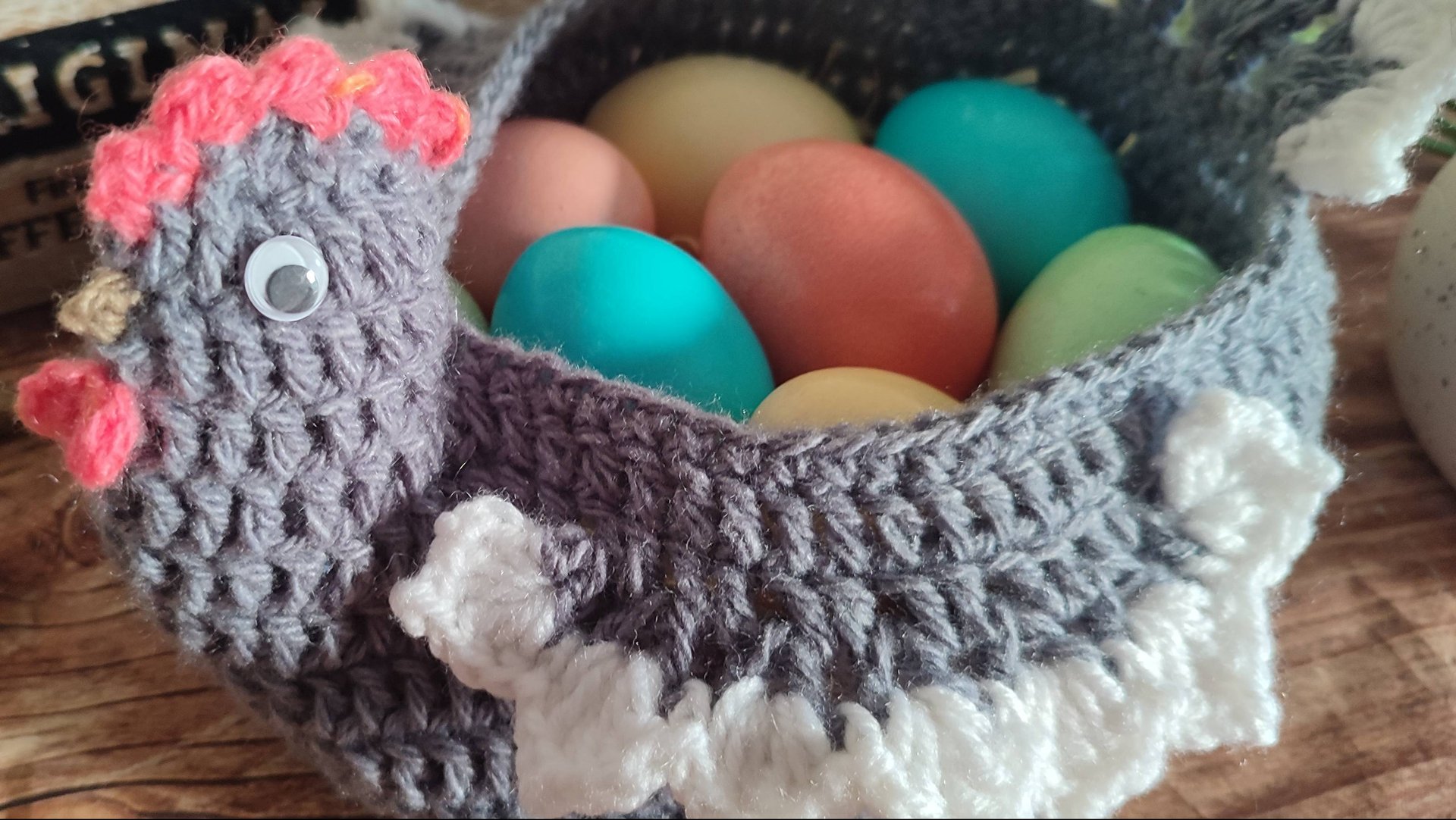 "КУРОЧКА" КОРЗИНКА КРЮЧКОМ. МК. ВЯЗАНИЕ КРЮЧКОМ. смотреть онлайн