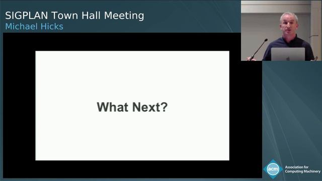 SIGPLAN Town Hall Meeting