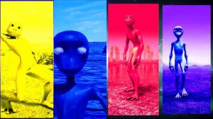 COLOR DANCE CHALLENGE Dame Tu Cosita VS Patila 1 VS Green Alien VS Patila 2