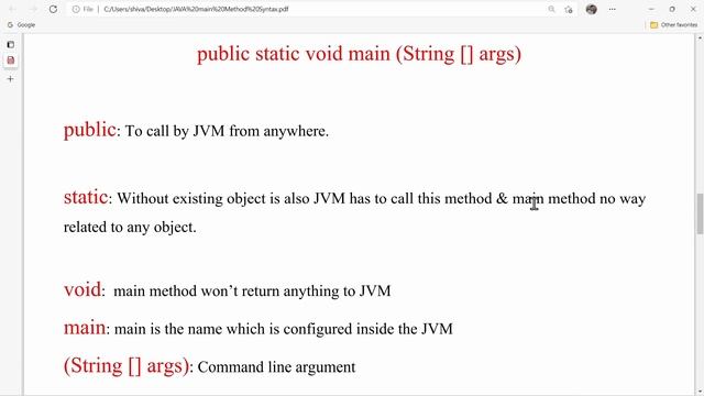 Java Main Method Syntax || public static void main (String [ ] args) || Complete Detail Video смотреть онлайн