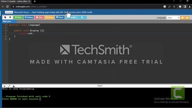 Abstract class and abstract methods смотреть онлайн