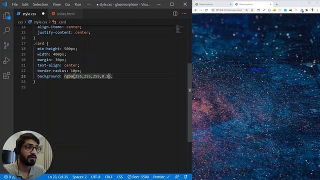 JavaScript & CSS Card Animation Tutorial | Glass morphism CSS Card Animation | JavaScript Animation смотреть онлайн