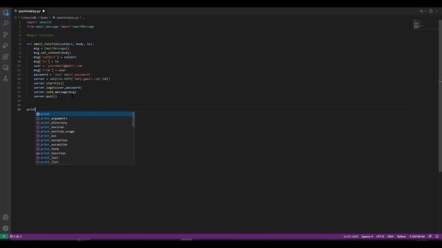Sending Spam Emails (With Source Code) | Python смотреть онлайн
