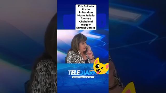 Erik Solheim Rocha imitando a María Julia la Fuente, Chabelo, al mago y al gober Samuel García смотреть онлайн