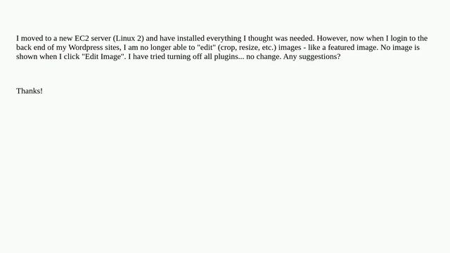 Wordpress: Image editing no longer works after moving to a new server смотреть онлайн