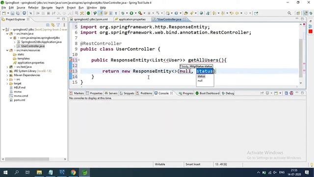 Spring Boot 2 + Spring Data JDBC + MySQL (JdbcTemplate with Select Query) Example | Java Inspires смотреть онлайн
