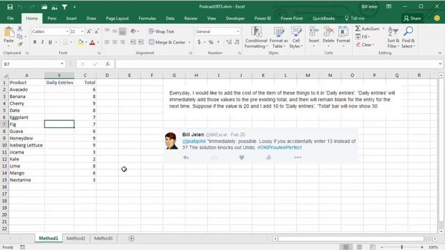 Excel - Macro to Add Daily Entries to Monthly Total - Episode 1973 смотреть онлайн